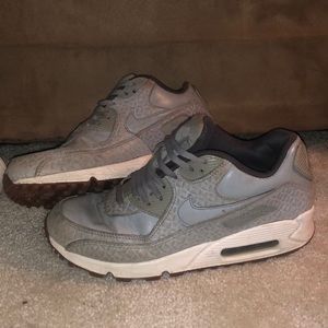 Grey Leather Nike Air Max